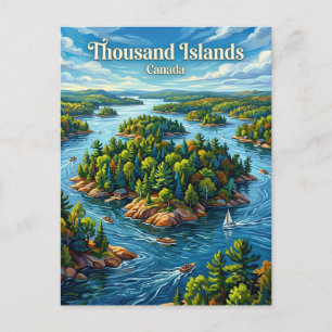Thousand Islands Canada Postcard