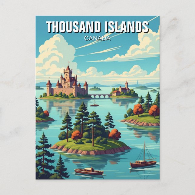 Thousand Islands Ontario Canada Postcard (Front)