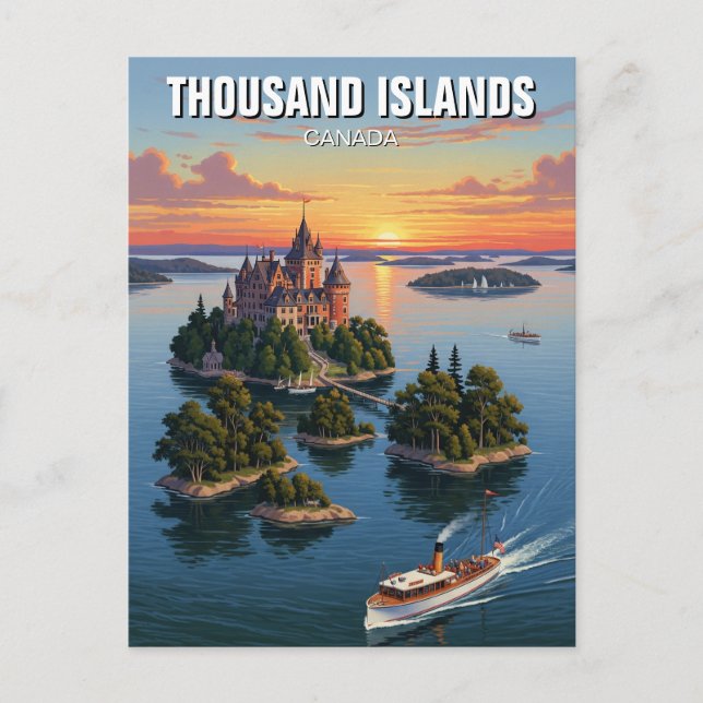 Thousand Islands Ontario Canada Postcard (Front)