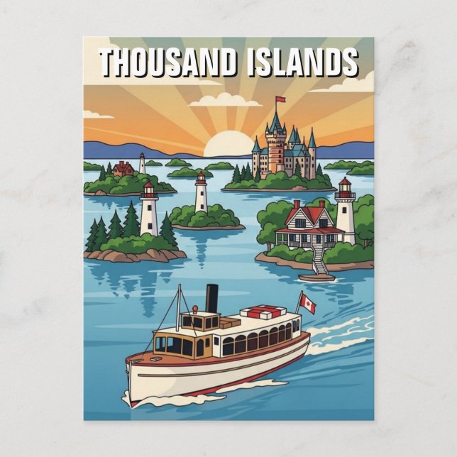 Thousand Islands Ontario Canada Postcard (Front)