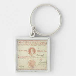 Thousand livre banknote with Louis XVI's Keychain