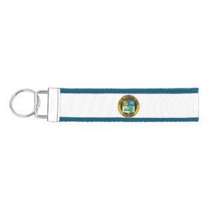 Thousand Oaks (California) City flag Wrist Keychain