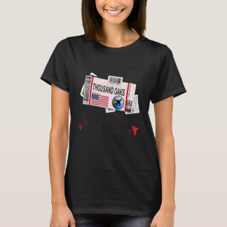 Thousand Oaks Girl Thousand Oaks Boarding Pass T-Shirt