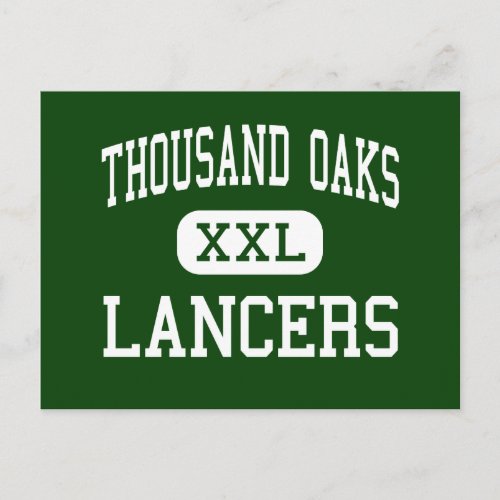 Thousand Oaks _ Lancers _ High _ Thousand Oaks Postcard