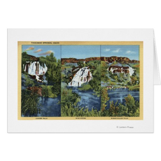 Thousand Springs, ID - Juniper, Wing, and Minnie Cards (Front Horizontal)