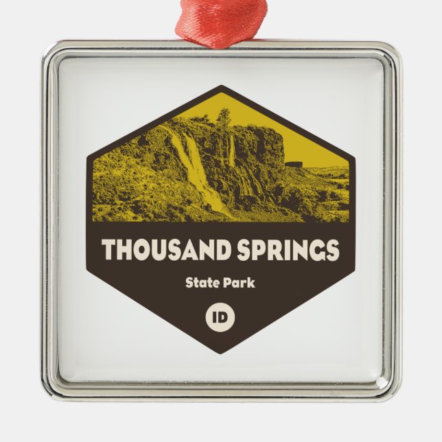 Thousand Springs State Park Idaho Metal Ornament (Front)