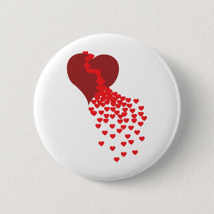 Thousands Of Hearts Pinback Button