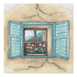 Thousands of windows - thousands of lives. sticker faux canvas print