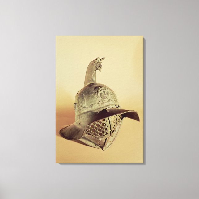 Thracian gladiator's helmet canvas print (Front)