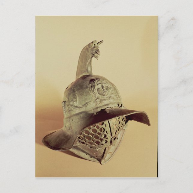 Thracian gladiator's helmet postcard (Front)