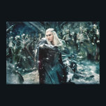 Thranduil In Battle Canvas Print<br><div class="desc">The Hobbit: The Battle of the Five Armies | Thranduil in the midst of battle and snow.</div>