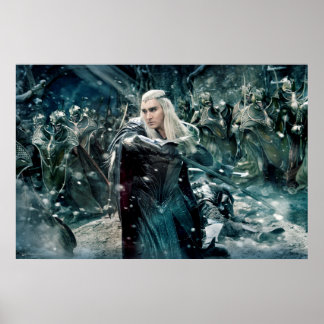 Thranduil In Battle Poster