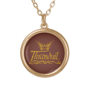 Thranduil Name Gold Plated Necklace