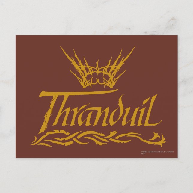 Thranduil Name Postcard (Front)