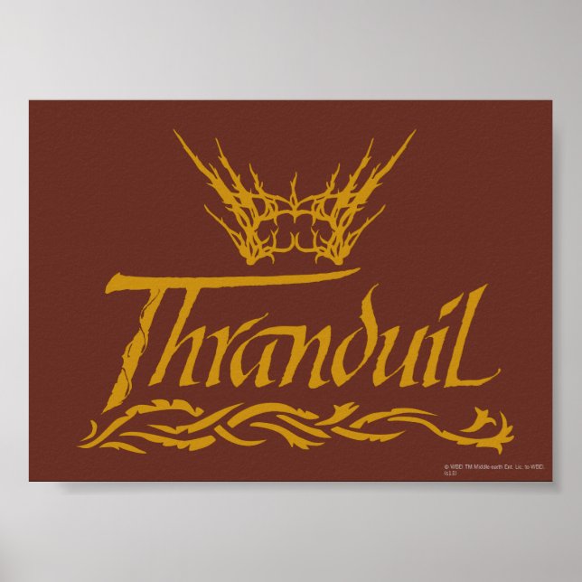 Thranduil Name Poster (Front)