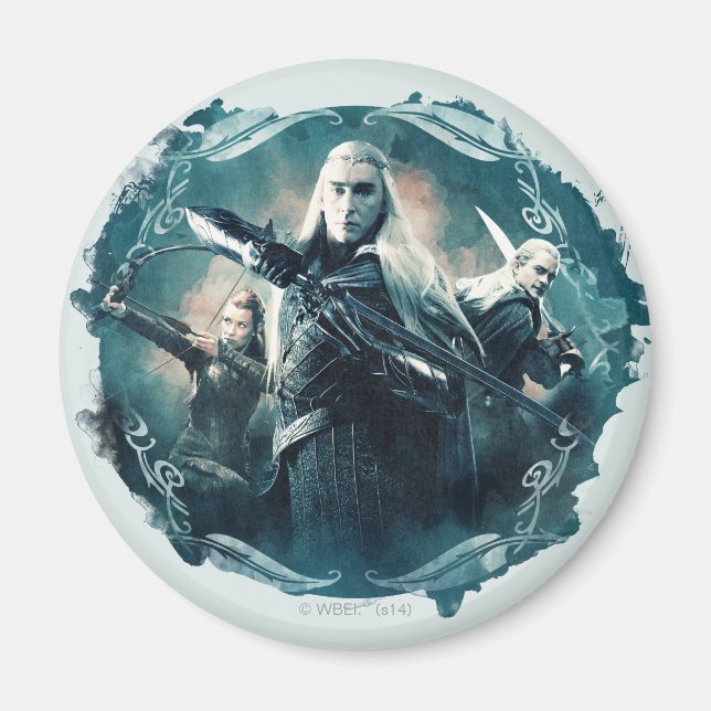 Thranduil, TAURIEL™, & LEGOLAS GREENLEAF™ Graphic Magnet (Front)