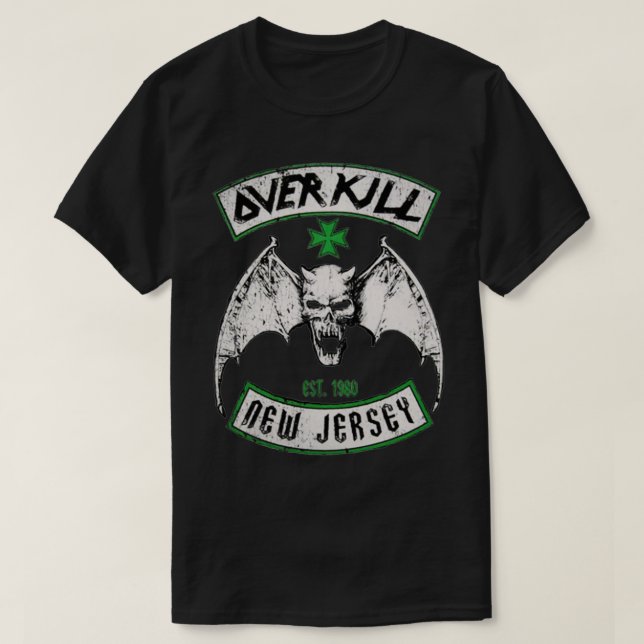 THRASH METAL OVERKILL NEW JERSEY AMERICA T-Shirt (Design Front)