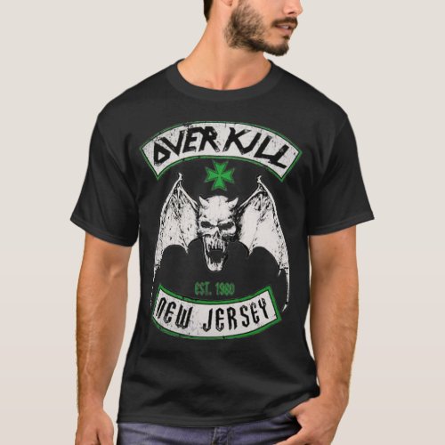 THRASH METAL OVERKILL NEW JERSEY AMERICA T_Shirt