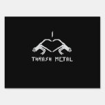 Thrash Skeleton Hands Heart Classic Sign