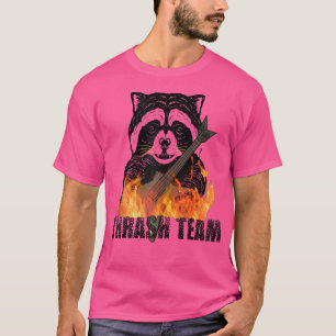 Thrash Team Funny Raccoon Heavy Metal Guitar Playe T-Shirt