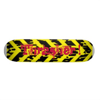 Thrasher 2 Skateboard Deck by DigitalLimn at Zazzle