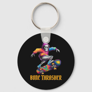 Thrasher Skeleton Halloween Costume Keychain