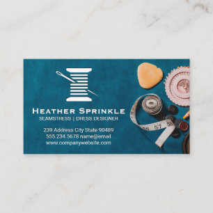Thread and Needle Crafts Workshop Business Card