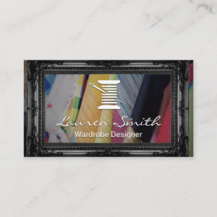 Thread and Needle Wardrobes Black Fancy Frame Business Card