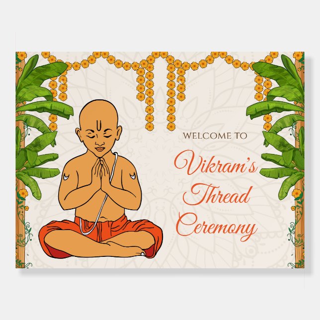 Thread Ceremony sign & Upanayanam sign (Front)