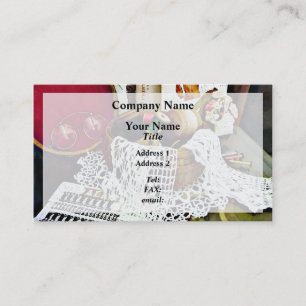 Thread, Lace and  Sewing Patterns Business Card