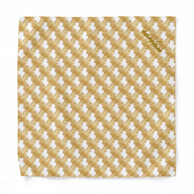 Thread of Gold Pocket Square / Bandana (Front)