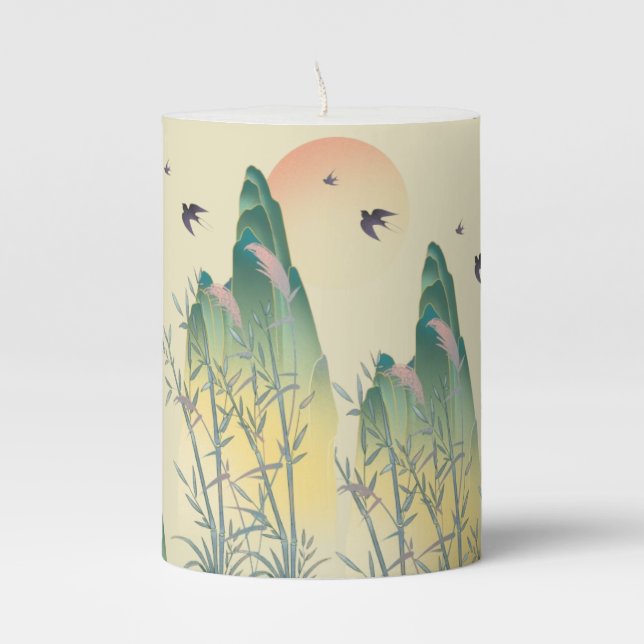 Thread Pillar Candle (Front)