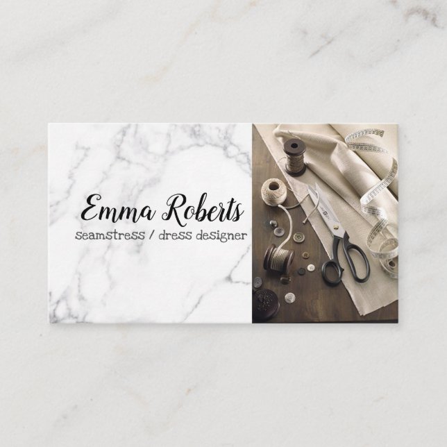 Thread Reels | Seamstress Business Card (Front)