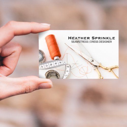 Thread Reels  Seamstress  Tailor Business Card