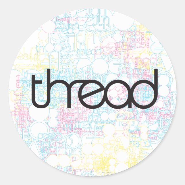 Thread Show Classic Round Sticker (Front)