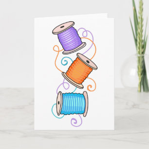 Thread Spools Card