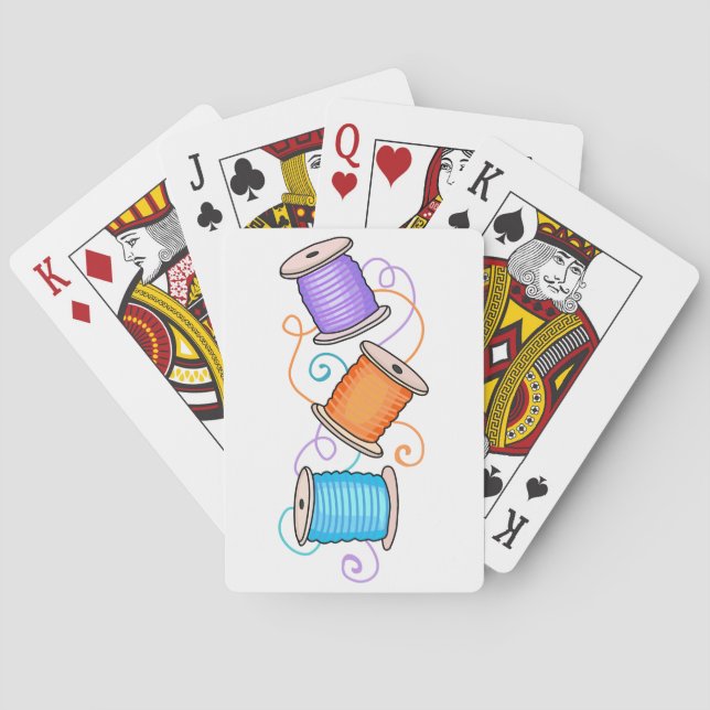 Thread Spools Poker Cards (Back)