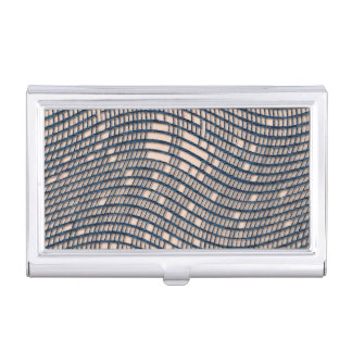 Threadbare Blue Netting Business Card Case