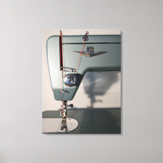 Threaded Mid Century Sewing Machine Canvas Print