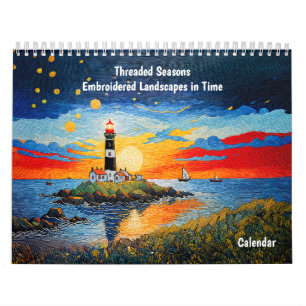 Threaded Seasons – Embroidered Landscapes in Time Calendar