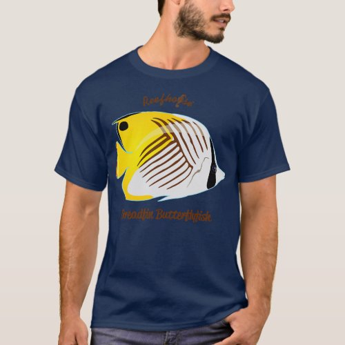 Threadfin Butterflyfish T_Shirt