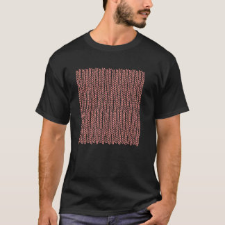 Threadless Emeline Knit Wave Coral Graphic T-Shirt