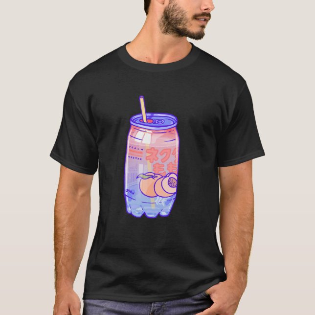 Threadless Laura O'Connor Peach Bubbles Graphic T-Shirt (Front)