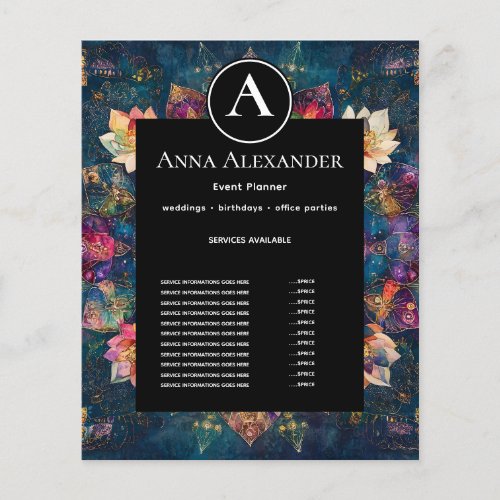 Threads of Light | Floral Mandala Design Flyer