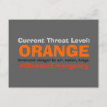 Threat Level Orange Protest Trump Postcard