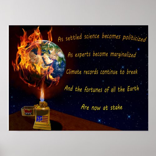 Threat of Global Warming Poster