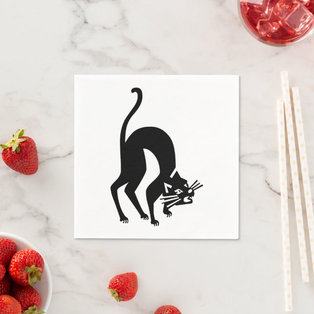 Threatening cat napkins (Insitu)