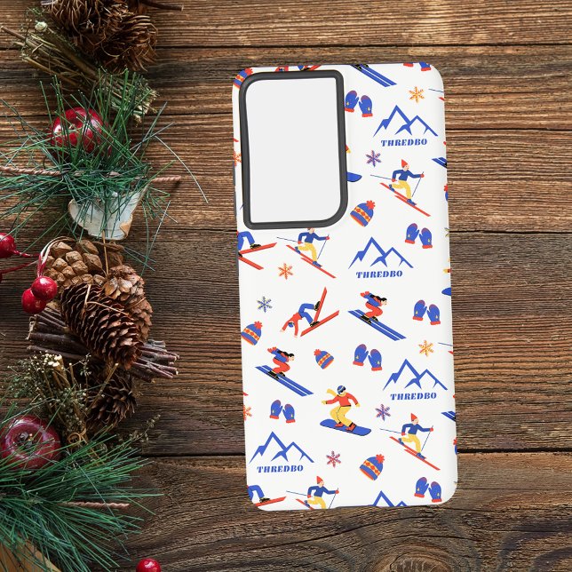 Thredbo Australia Ski Snowboard Pattern Samsung Galaxy Case (Creator Uploaded)