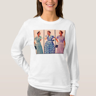 three 1953 dresses - vintage clothing front + back