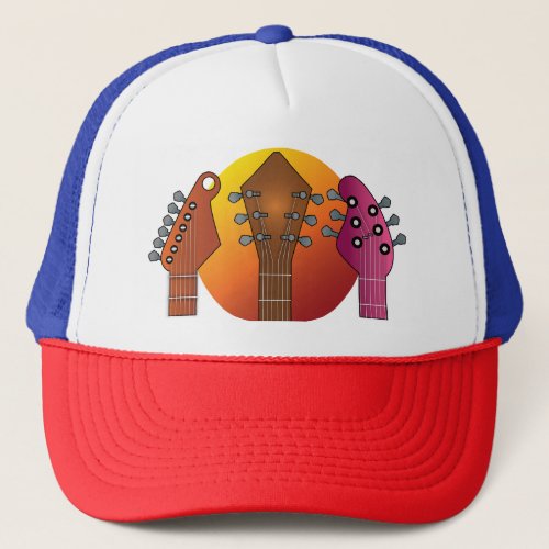 Three Acoustic Guitars Trucker Hat